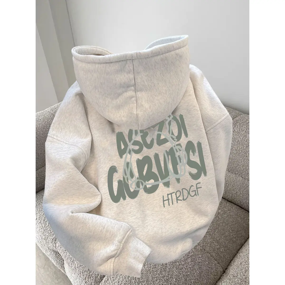 Áo Khoác Hoodie Lười Béo, Dày Và Mùa Đông, Áo Dáng Rộng Dành Cho Nữ, Chất Liệu Dày