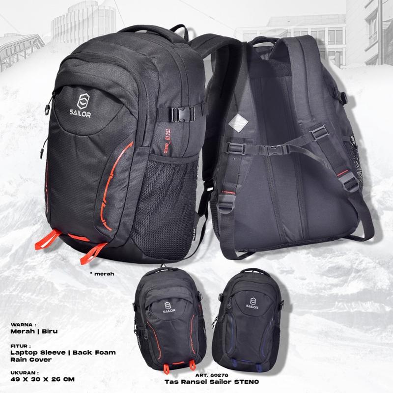Tas Ransel Pria Wanita Backpack Sailor STENO 8