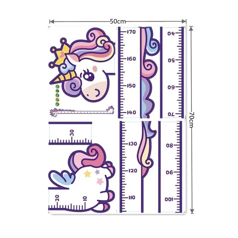 Product Introduction of Cartoon Animals Height Measure Wall Sticker Unicorn Dinosaur Wallpaper For Kids Room Nursery Child Growth Ruler Growth Chart 7