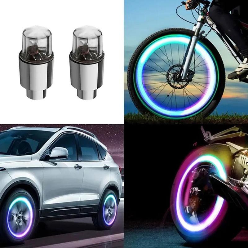 Product Introduction of Mũ Van Lốp Xe Ô Tô, Đèn LED Nhiều Màu Sắc, Bộ 2 Chiếc, Thích Hợp Cho Ô Tô, Xe Máy Và Đạp Xe, Đèn Lồng Nan Hoa, Phụ Kiện Lốp Ô Tô 36