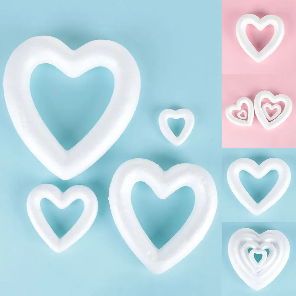 New Hollow Wedding Decor Valentine's Day White Craft Balls Heart Foam Mould Party Decoration