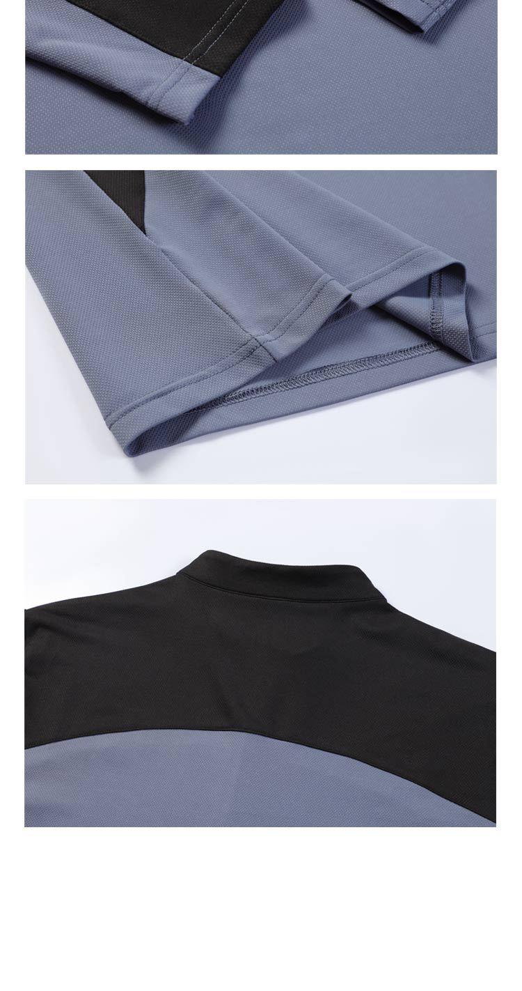 Product Introduction of Áo Thun Dài Tay Thể Thao, Dành Cho Nam Giới, Chạy Bộ, Cổ Chân Đế Nửa Khóa Kéo, Màu Trơn Áo Thể Dục, Áo Tập Luyện, Co Giãn, Nhanh Khô Sport Top 23