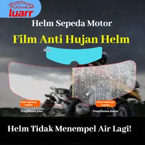[Luarr]  Helm motor listrik dengan pelindung hujan, pelindung lensa transparan HD, alat anti air untuk helm, berkendara jernih