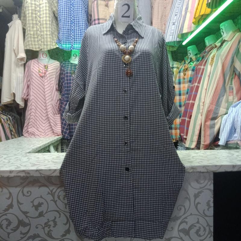 Product Introduction of Tunik Wanita//Tunik motif Kotak  bahan Katun Lembut 6