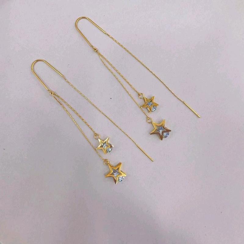 E & J - Anting Jurai Titanium Wanita Motif Bintang Anti Karat 1