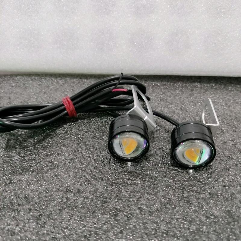 Lampu Led Mata Elang Kedip DC 12V - Lampu Sen Motor - Lampu Sen Kedip Model Bulat Mata Elang harga sepasang 1