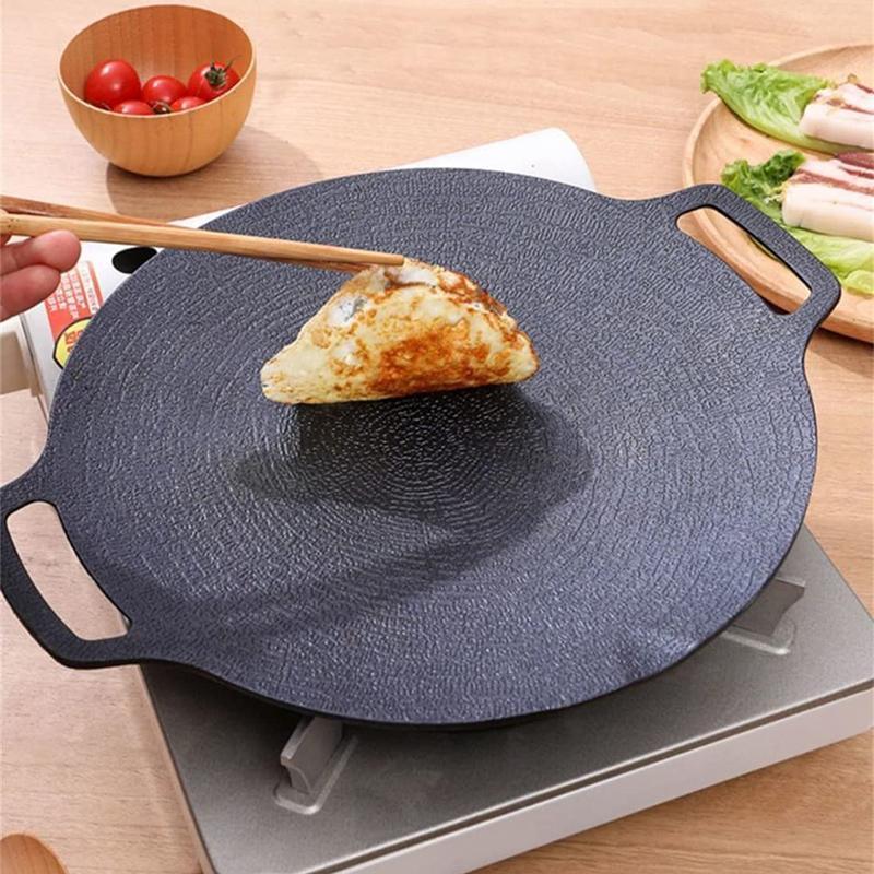 Product Introduction of BBQ Pot Multi-Functional Frying Pan Iron Plate Korean Barbecue Plate Barbecue Korean Grill Outdoor Portable Induction Cooker 31