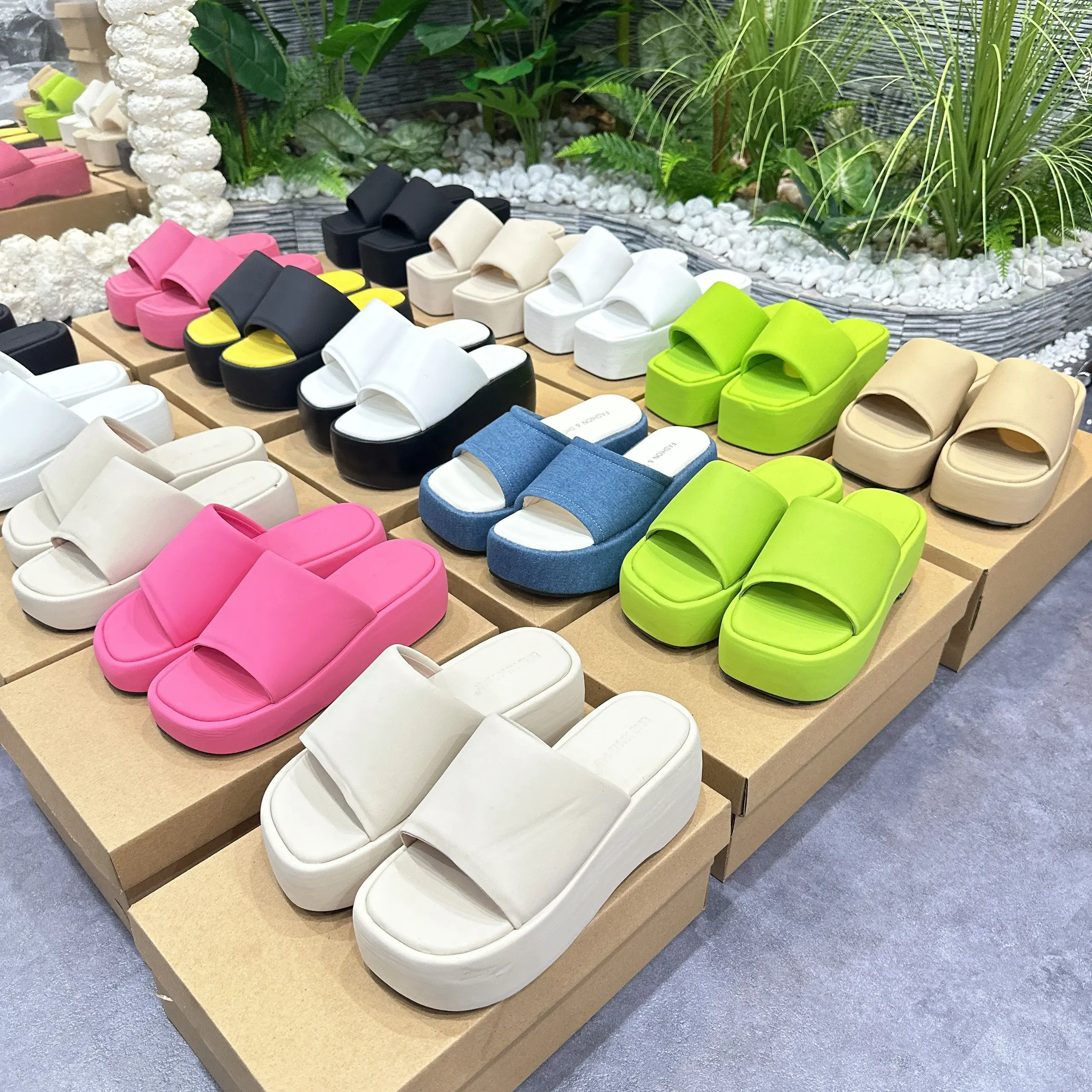 (XẢ HÀNG NGHỈ BÁN)e64 - dép BM đủ màu hàng QCCC chất đẹp form chuẩn Nữ GiàY shoes nữ DéP Women dép nữ