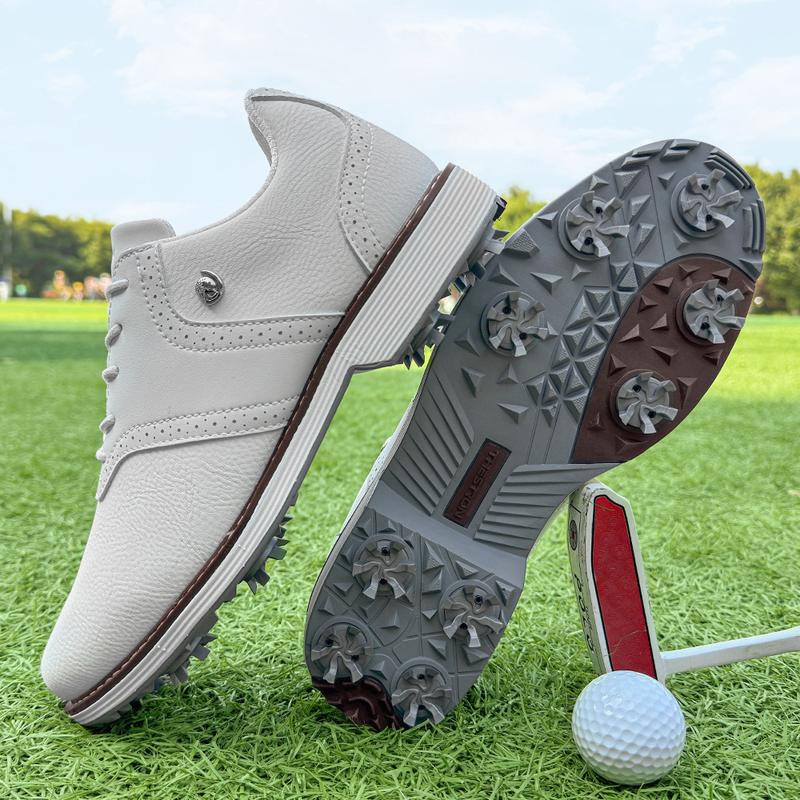 Product Introduction of Professional Golf Shoes Men Spikes Golf Sneakers Outdoor Walking Footwears Non-slip Grass Golf Training Shoes 2