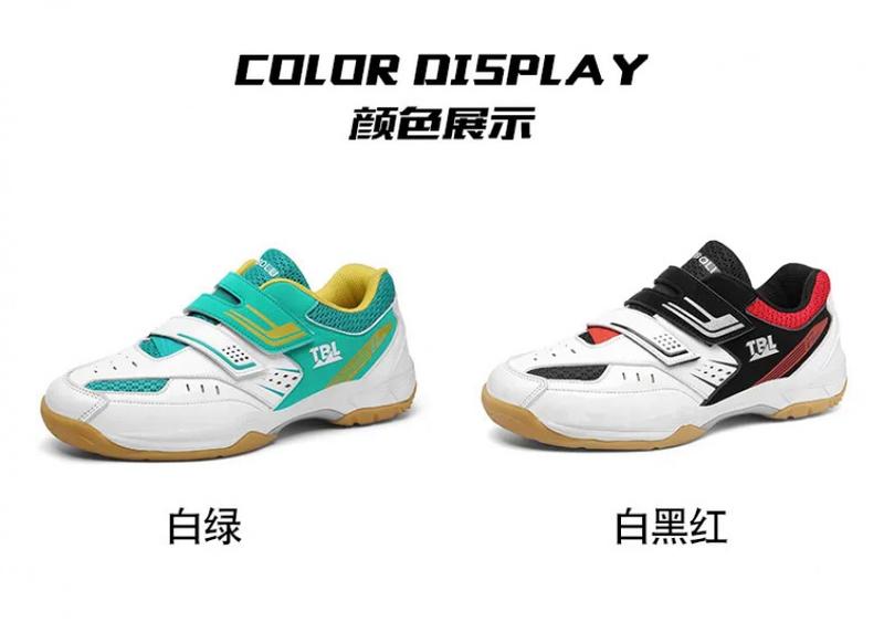 Product Introduction of New Breathable Badminton Shoes Men Comfortable Badminton Wears Velcro Tennis Sneakers Light Volleyball Shoes Size 36-45 24
