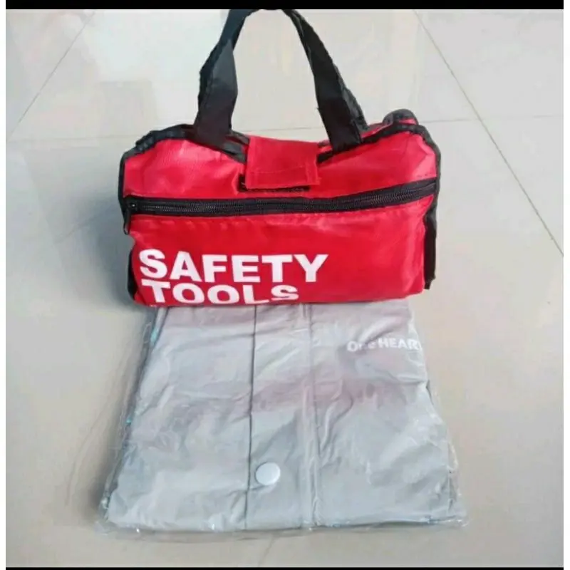 Safety Tools ISI 3 PAKET Jas Hujan P3K dan Penambah Angin Original Honda AHM 6