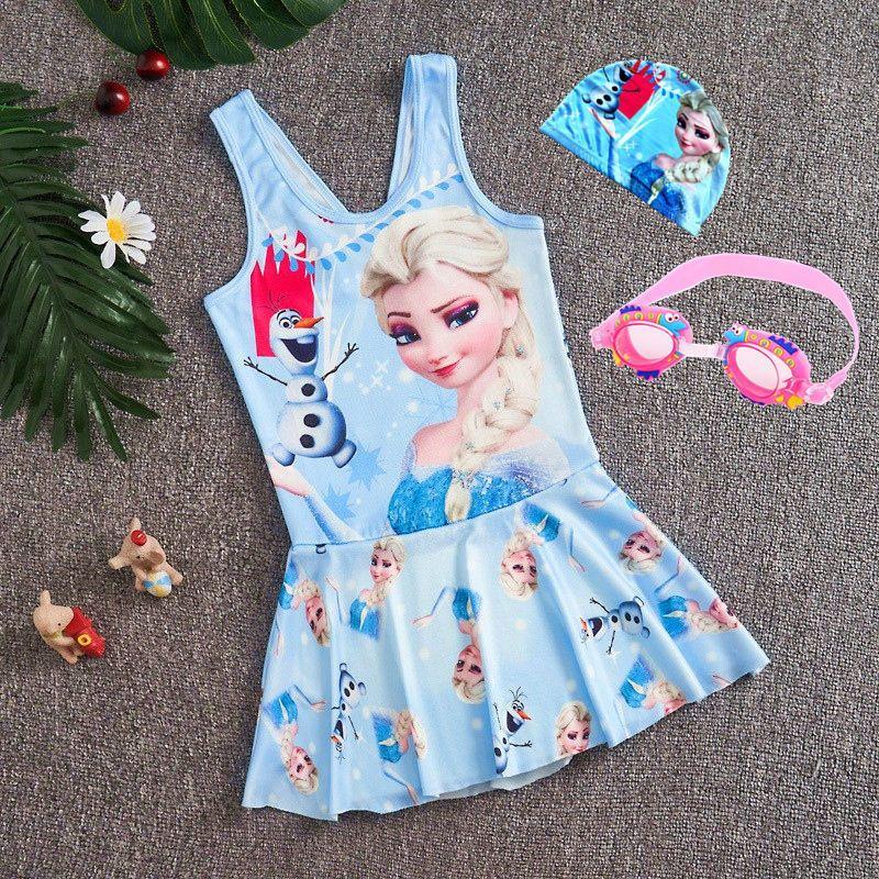 Product Introduction of Snowyprincess Children's Swimsuit Girls' Quick-Drying One-Piece Medium and Big Children 2024 New Girls' Western Style Skirt Swimming Suit 16