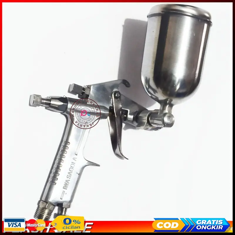 Original IWA Spray Gun K3B spraygun Lengkap Tabung Atas 200cc Spet Penyemprot Cat Mobil Motor 1
