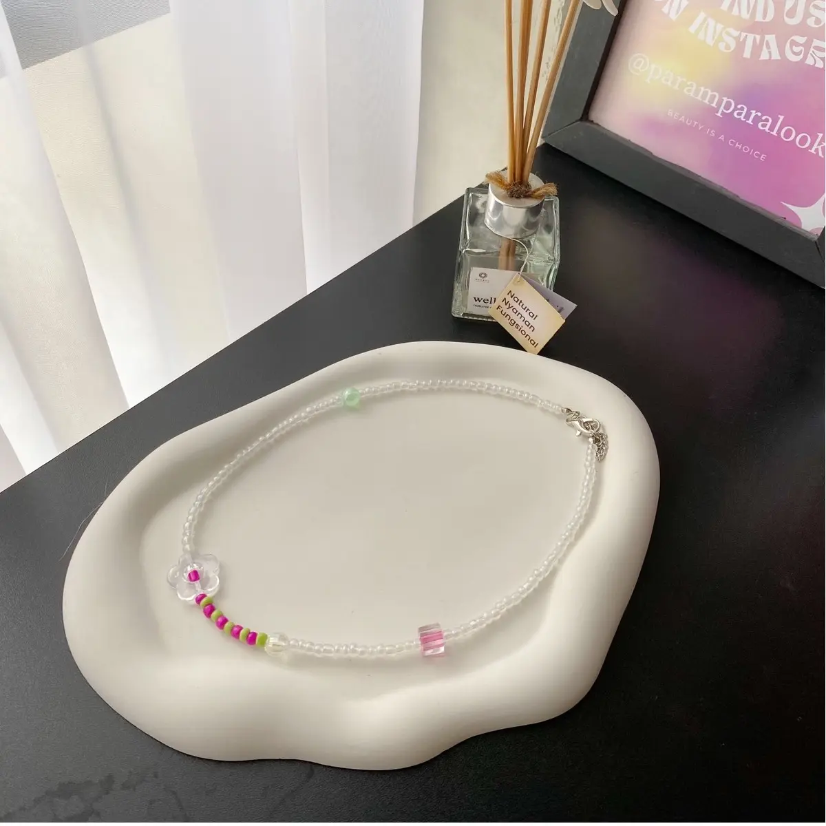 Choker Manik Necklace Beads Kalung Manik Hijab