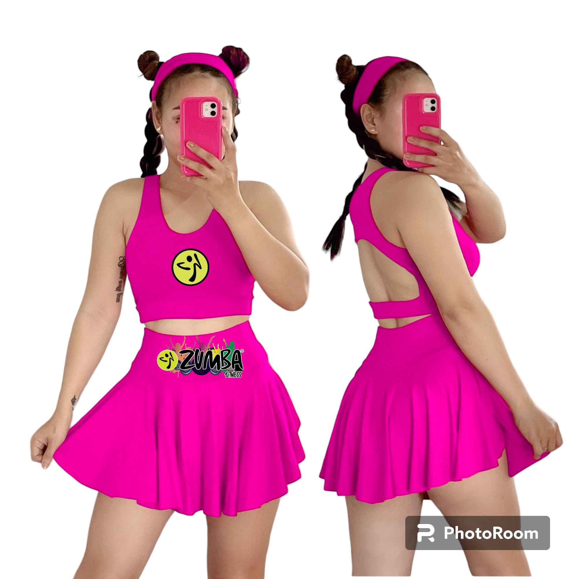 Zumba skort-skirt with short uniform or Terno_voghion.com
