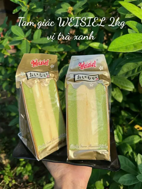 Bánh Tam giác mix 5 vị (sô cô la, mat cha, mam xôi, khoai môn, phô mai) SIÊU NGON 2