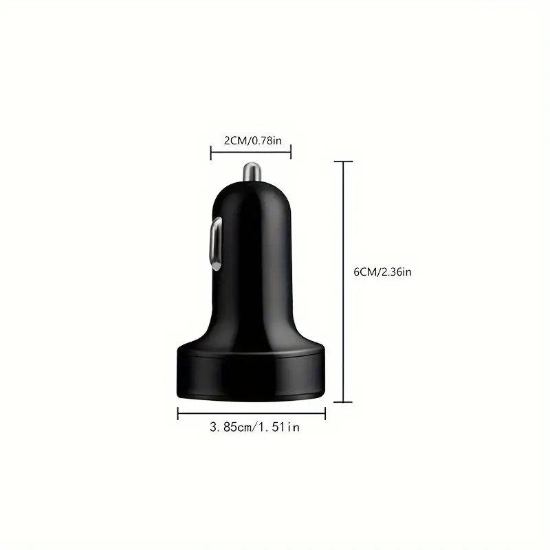 1pc Universal 6-in-1 Car Charger with Digital Display, QC3.0 & QC3.1 Fast Charging, Dual PD USB Ports, Multi-Function Vehicle Charger Adapter, 36V Max Power, USB Connector, Cigarette Lighter Plug 1