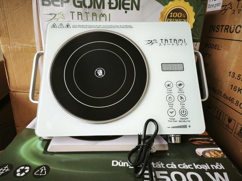   HÀNG LOẠI 1  Bếp Hồng Ngoại Đơn Cao Cấp TATAMI Công Suất Lớn 3500w Tiết kiệm điện Điều Khiển Cảm Ứng BH 18th 