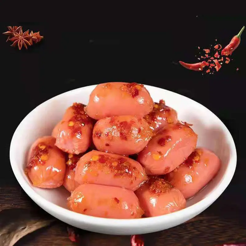 Xúc xích hun khói Gói 20g- Đồ ăn vặt Trung Quốc - Xúc xích ngô cay ăn liền, xúc xích ăn liền, XÚC XÍCH SƯỜN NON MINI 2 VIÊN 5