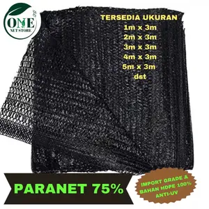 JARING PARANET 75 % / SHADING NET | ANTI UV | BAHAN HDPE | ( 1M X 3M )