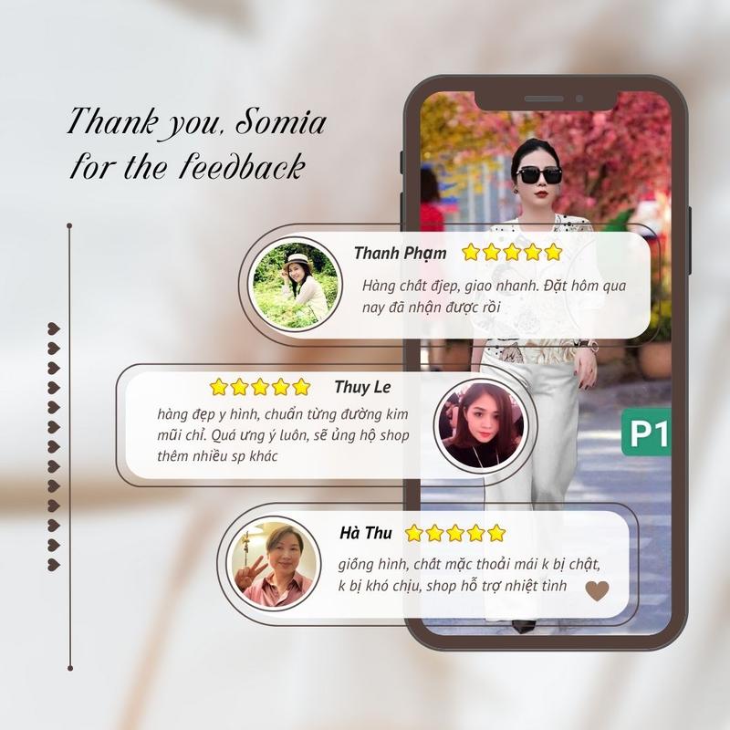 Somiafashion BỘ KIM CƯƠNG - Đồ bộ trung niên hàng thiết kế nhà SOMIA dáng suông, trẻ trung, năng động, tôn dáng cực tốt, diện đi chơi đi làm cực xinh 6