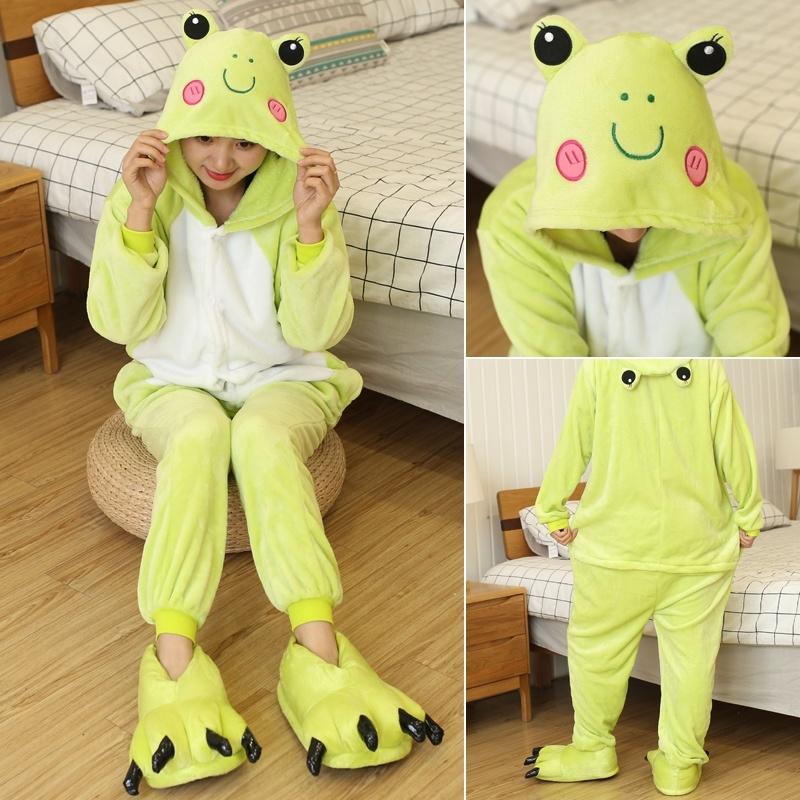 Product Introduction of Bộ Đồ Ngủ vải nỉ Hoạt Hình Khủng Long Màu Hồng Kigurumi, Unisex, Dành Cho Phụ Nữ Và Nam Giới, Đồ Ngủ Có Mũ Trùm Đầu, Áo Liền Quần, Trang Phục Hóa Trang Động Vật, Áo Liền Quần, ☎✚◐ 31