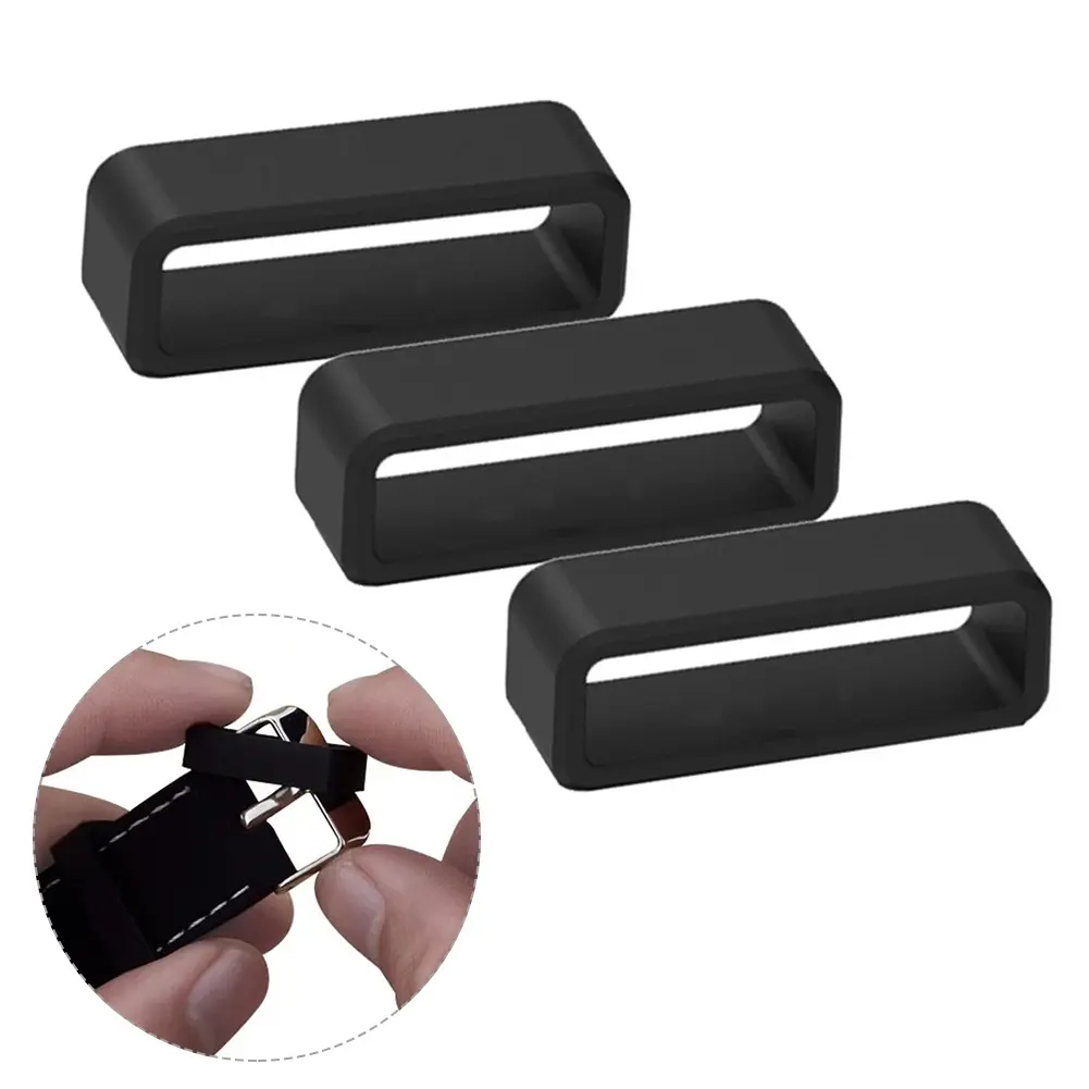 Dây đeo đồng Đồng Hồ đeo tay đàn hồi silicon, vòng lặp và vòng phụ kiện, 12-30mm, thay thế