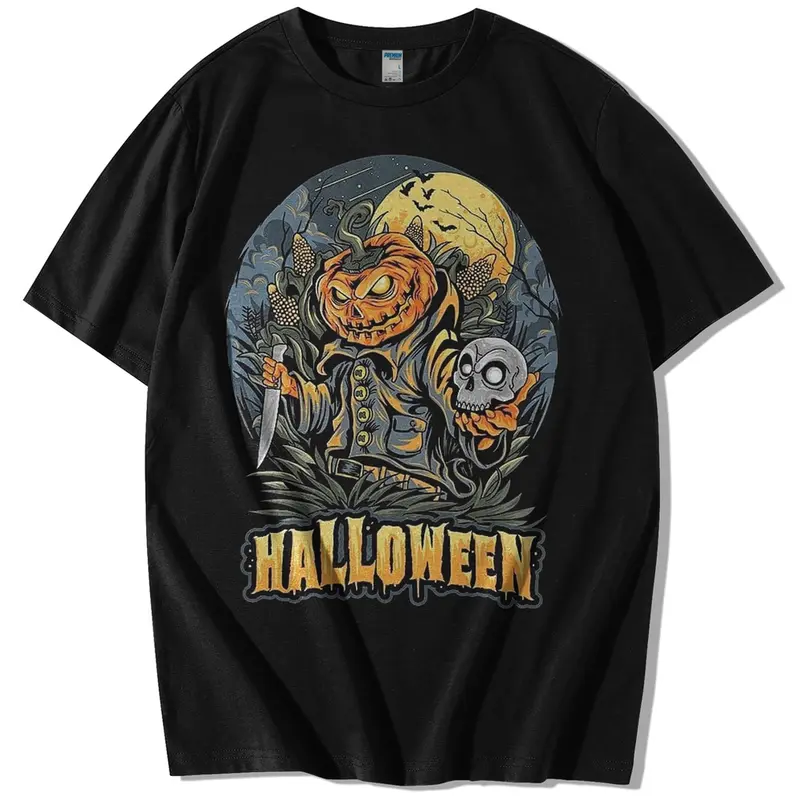 TSHIRT PUMPKIN HALLOWEEN / KAOS MUKA LABU HELLOWEEN / Kaos Halloween Hantu Original Cotton Combed 24S 4