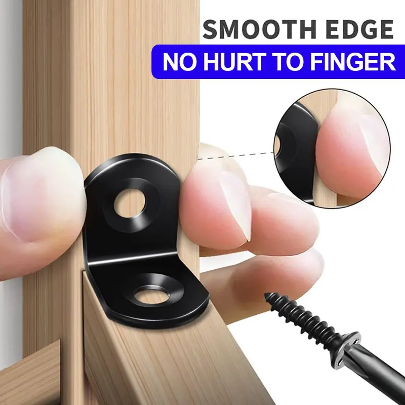 Bảo Vệ Chốt Bằng Thép Không Gỉ, Chống Gỉ, Gia Cố, Giá Đỡ Mã Góc Góc, Giá Chân Đế Bảo Vệ Góc, 20 Cái 6