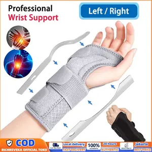 Wrist Splint Brace Penyangga Pergelangan Tangan untuk Pemulihan Cedera Sprain Protection/Wrist Brace Metal Splint
