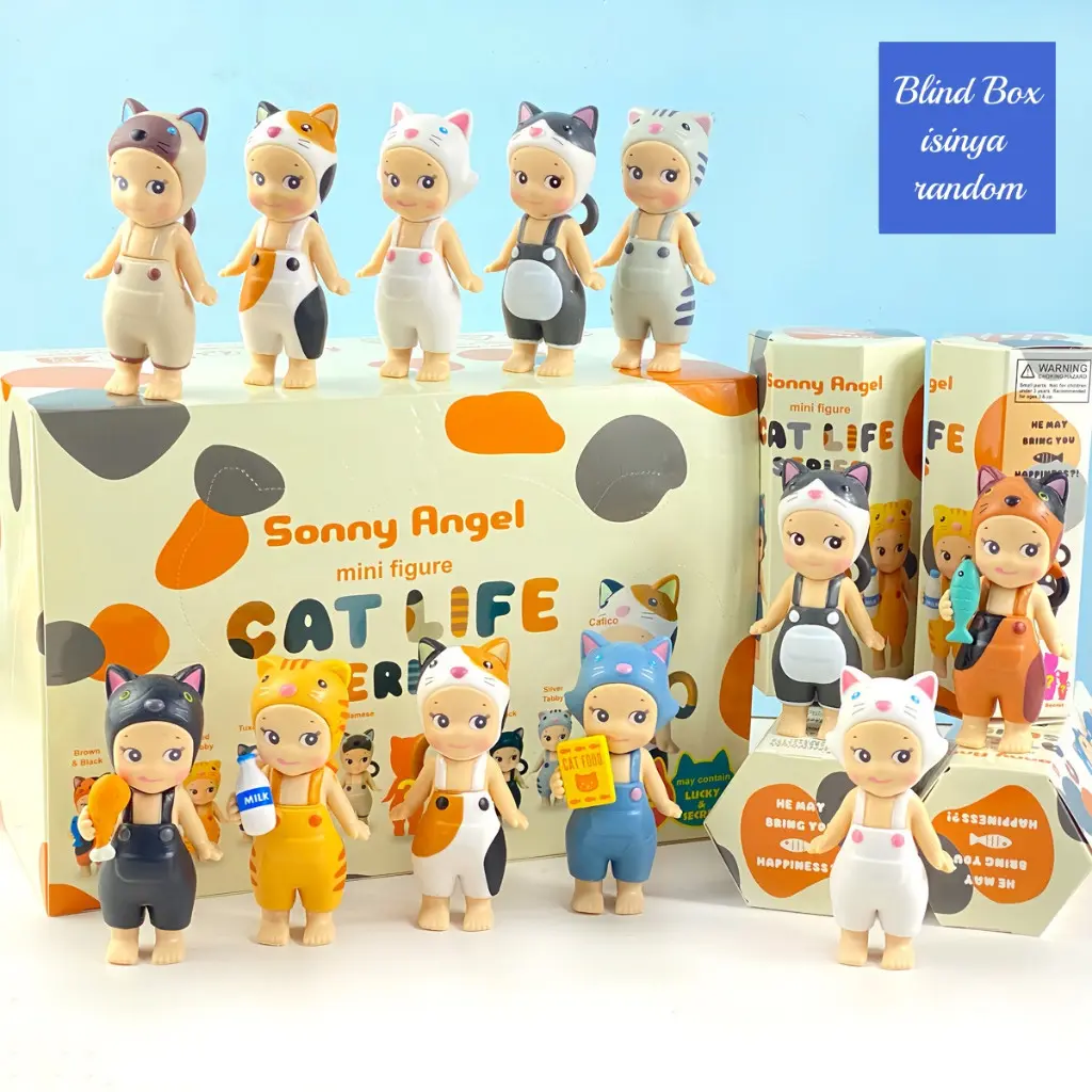 BLIND BOX Sonny Angel Action Figure Dekorasi meja cute  Sonny Angel Hippers Skirt