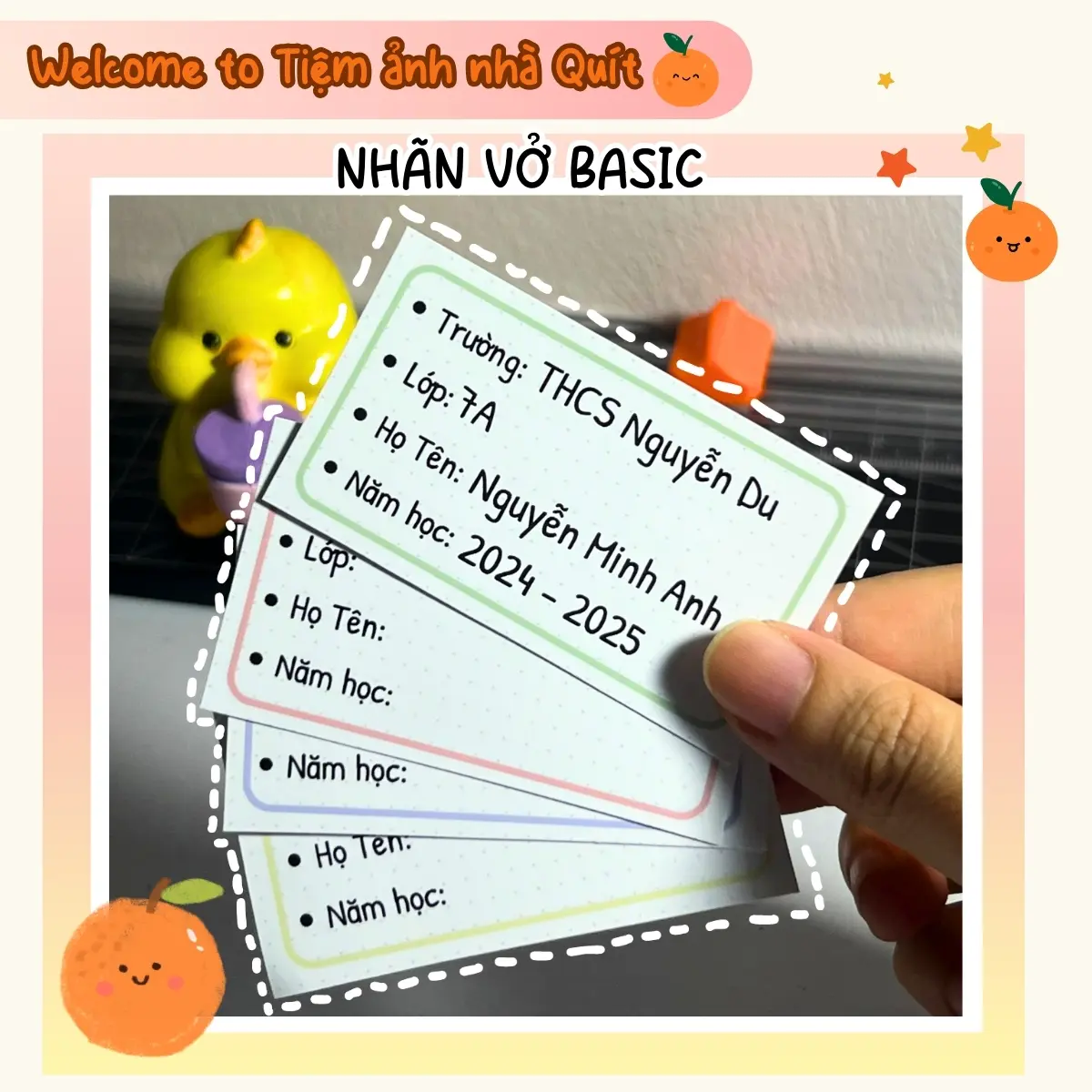 TEM BASIC IN ĐƠN GIẢN TÊN THEO YÊU CẦU DÀNH CHO HỌC SINH