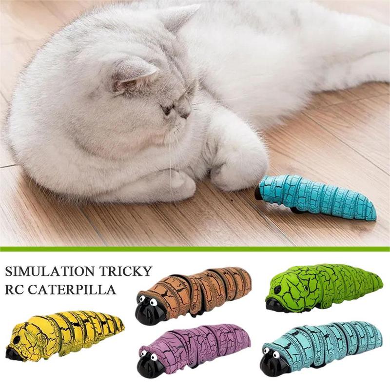 Product Introduction of New And Unique Simulation Remote Control Caterpillar Electric Trick Simulation Toy Insect J5L0 18