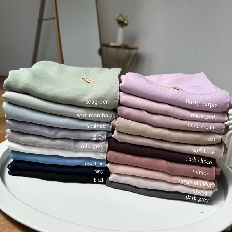 LINDAHIJAB - Jilbab Segi Empat Oval Datar Ukuran 130x130 Square Muslim 5