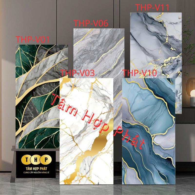 Combo 50 miếng xốp THP vân đá phủ nhựa PVC cao cấp  trang trí nhà đẹp