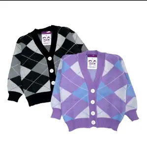 cardigan rajut anak perempuan motif hinata