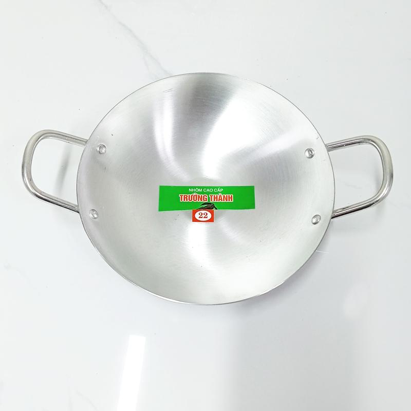 Combo 3 chảo nhôm (16cm,18cm,22cm) loại dày lòng sâu tráng bánh xèo, xào chính hãng giá rẻ - Hunghome 5
