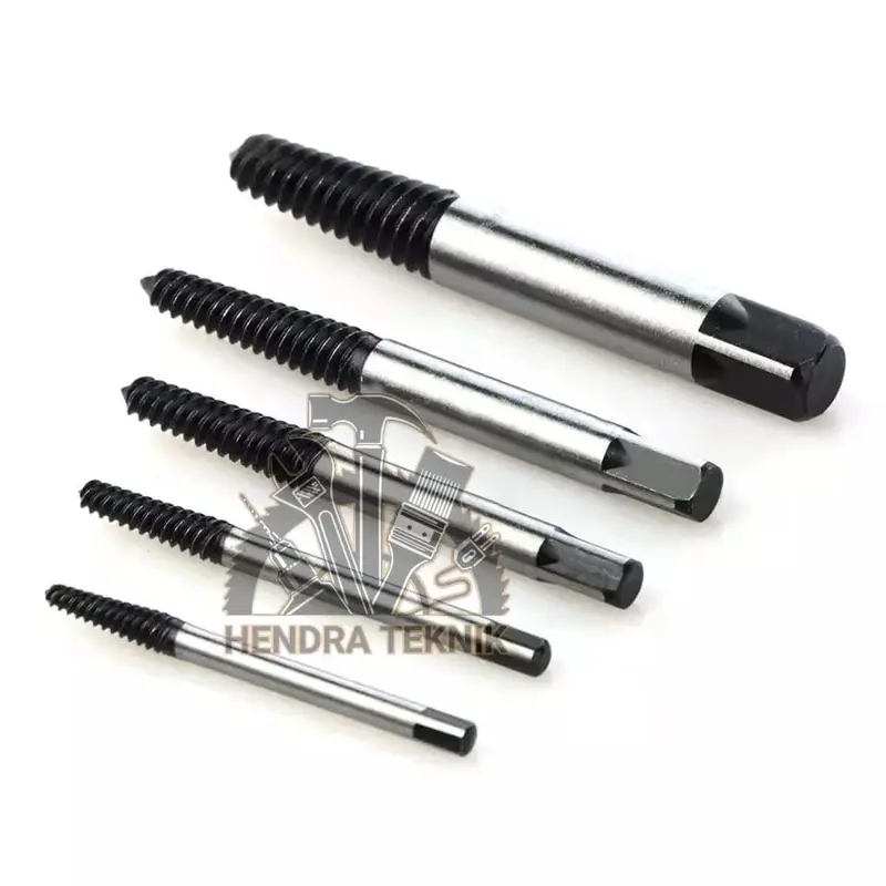 TAP BALIK SET 5PCS / 6PCS ALAT BUKA BAUT PATAH SET 5 PCS / 6 PCS SCREW EXTRACTOR SET 7