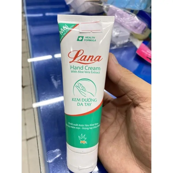 Kem dưỡng mềm mịn da tay móng tay chiết xuất từ Nha đam LANA Hand Cream 80g 6