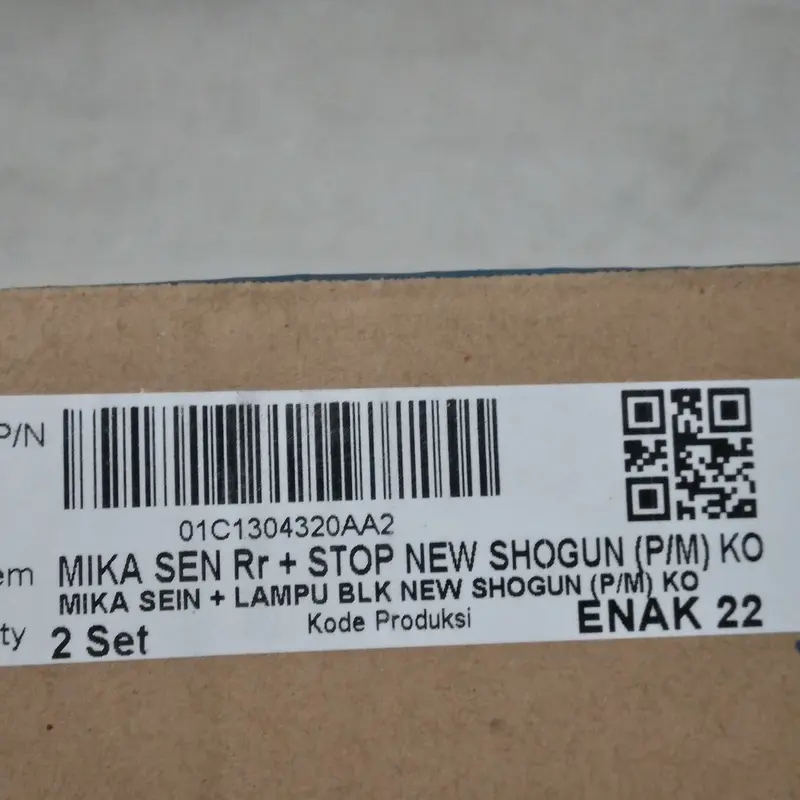 Mika Sein + Stop Lamp New Shogun 110 R 2000 2001 2002 2003 | mika sen rr + stop WIN | kaca lampu rem belakang putih merah bening motor suzuki sogun soghun original 1