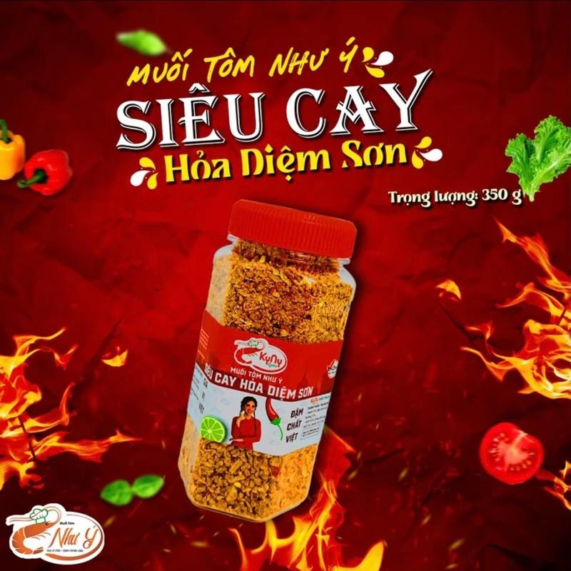Muối Tôm Như Ý Siêu Cay Hoả Diệm Sơn 350gr phiên bản mới KyNy Spice