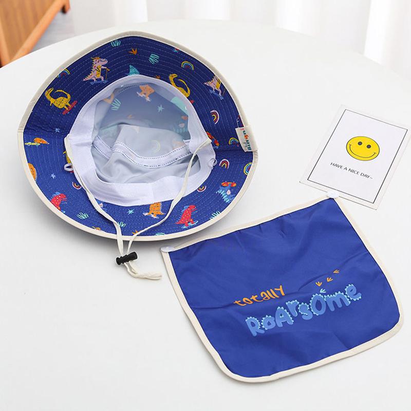 Product Introduction of Kids' Print Bucket Hat with Removable Neck Cover Children Quick Drying Bucket Cap 33