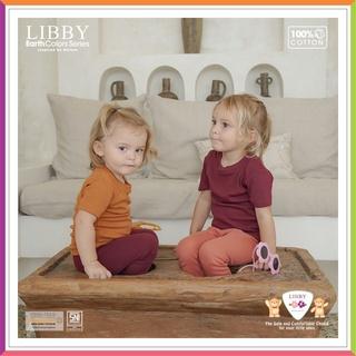 LIBBY LEGGING BABY EARTH COLOUR SERIES 0-1 TAHUN | LIBBY EASY TSHIRT | LILO SKIRT  Fashionbabies 7