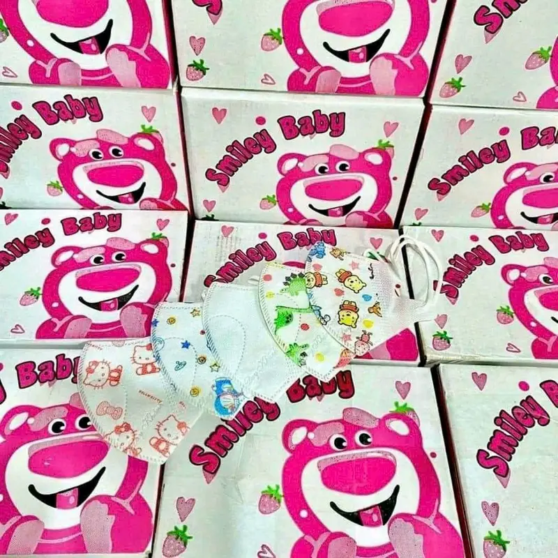Thùng 200 chiếc Khẩu Trang 5D mask Kids cho bé 0-9 tuổi, khẩu trang 5D trẻ em chống bụi kháng khuẩn 3