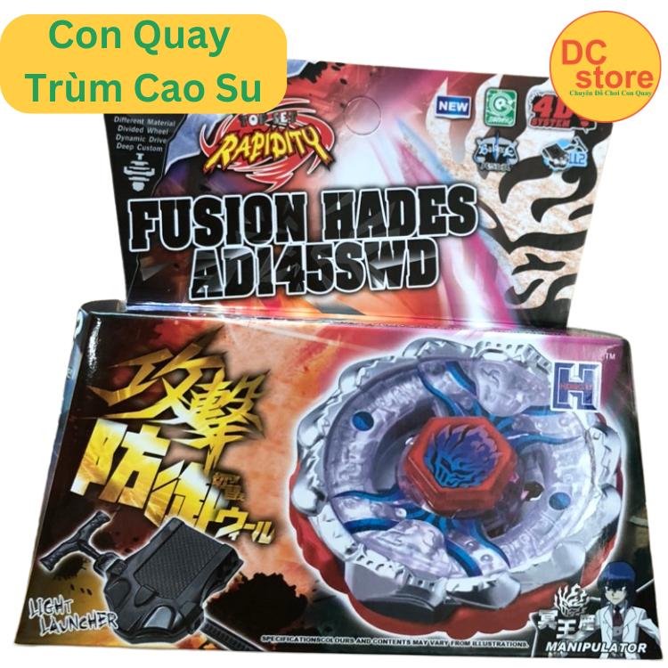  BB123 Con Quay Vô Cực Trùm Cao Su Fusion Hades AD 145WD Cho Bé Trai Toy Đồ Chơi 