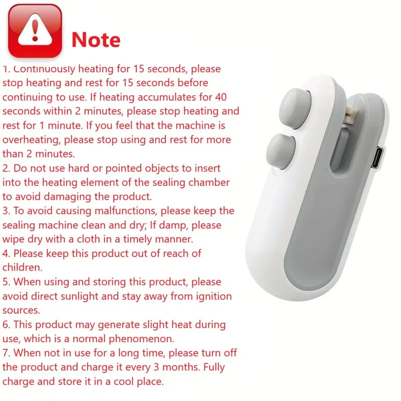 USB Rechargeable Mini Snack Bag Sealing Machine, Portable 2-in-1 Bag Heat Sealing Machine with Chip Cutter, Plastic Bag Resealing Electric Machine for Keeping Food Fresh, Home Essentials 2