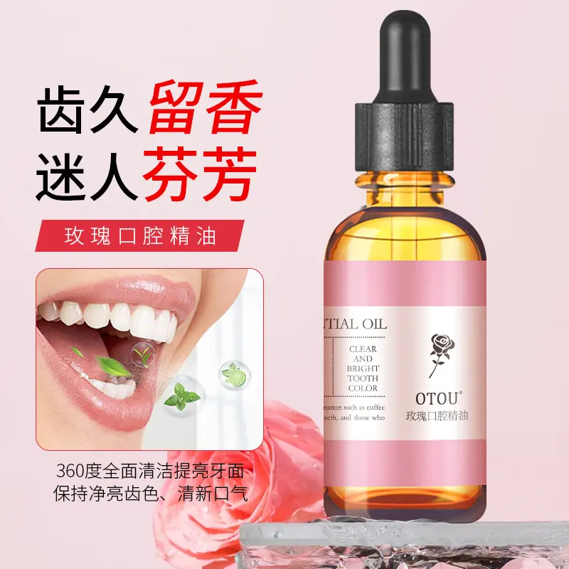 Tinh Chất Răng Miệng, Hoa Hồng, Tinh Chất Thực Vật, Hơi Thở Tươi Mát, Hương Thơm Lâu Dài, Công Thức Nhẹ, Làm Giảm Mùi Hôi Miệng