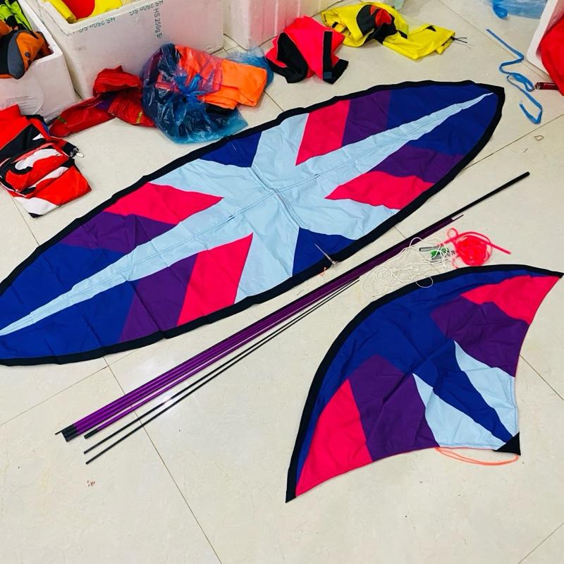 Combo diều tự làm 2m xỏ khung diều in chuyển nhiệt sắc nét