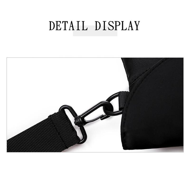 Product Introduction of Men Nylon Chest Pack Cellphone Pouch Outdoor Sports Cross-body Bag Casual Running Cycling Sling Bag 16