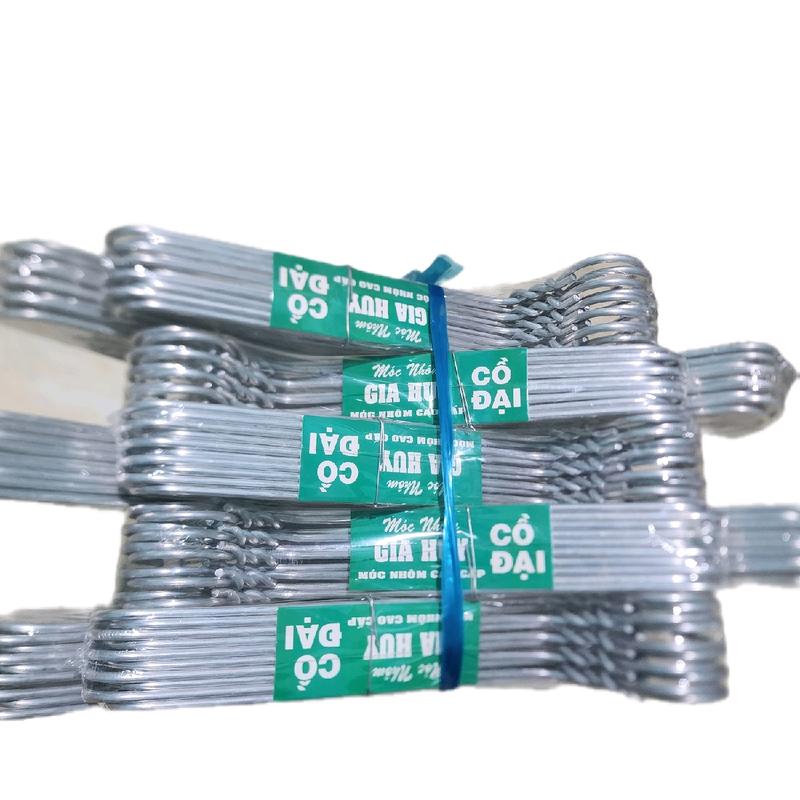 Combo 50-100 Móc Nhôm Cao cấp Cồ Đại Gia Huy đầu Tròn chuyên dùng để phơi ÁO DÀI VÀ ÁO VEST. Móc đầu tròn giữ form quần áo. Móc cực dày dài 42cm.